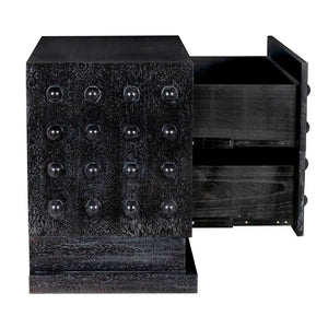 Noir Didier Sideboard - Elegant Storage Solution with Timeless Craftsmanship for Dining & Living Spaces Black Walnut GCON449BKW