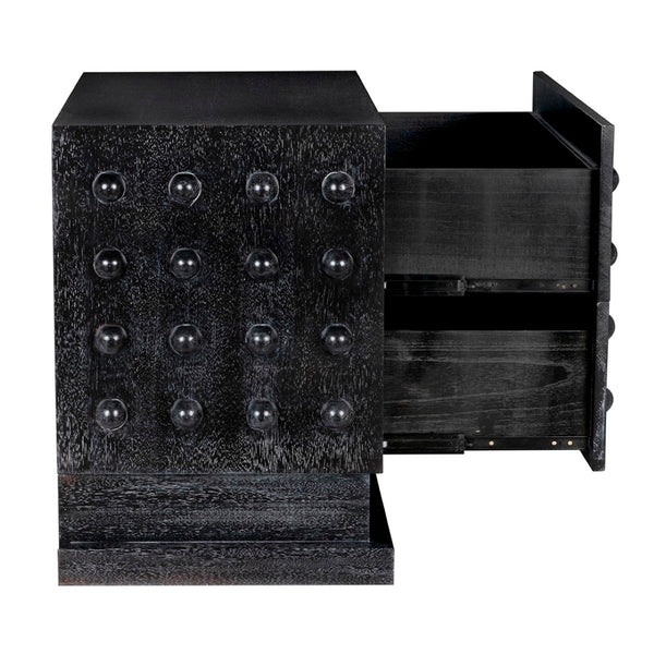 Noir Didier Sideboard - Elegant Storage Solution with Timeless Craftsmanship for Dining & Living Spaces Black Walnut GCON449BKW