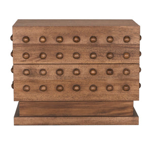 Noir Didier Sideboard - Elegant Storage Solution with Timeless Craftsmanship for Dining & Living Spaces Dark Walnut GCON449DW