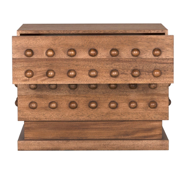 Noir Didier Sideboard - Elegant Storage Solution with Timeless Craftsmanship for Dining & Living Spaces Dark Walnut GCON449DW