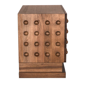 Noir Didier Sideboard - Elegant Storage Solution with Timeless Craftsmanship for Dining & Living Spaces Dark Walnut GCON449DW