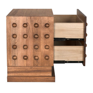 Noir Didier Sideboard - Elegant Storage Solution with Timeless Craftsmanship for Dining & Living Spaces Dark Walnut GCON449DW