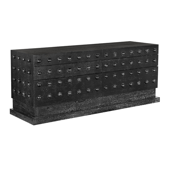 Didier Six Drawer Sideboard Organic Modern Storage for Dining Room or Living