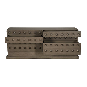 Didier Six Drawer Sideboard Organic Modern Storage for Dining Room or Living
