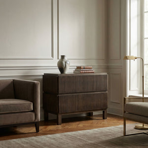 Plato Walnut Veneer Sideboard Modern Minimalist Storage for Dining and Living Rooms