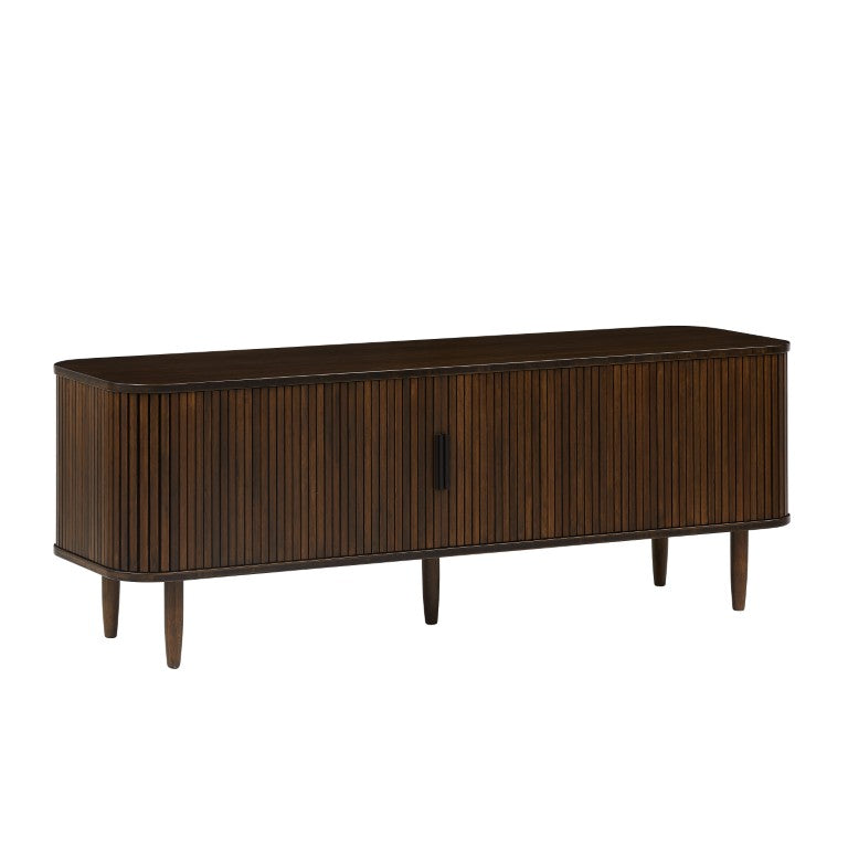 Greenington Carmel Solid Bamboo Console Table with Tambour Doors and Adjustable Shelving GCR008BL