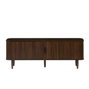Greenington Carmel Solid Bamboo Console Table with Tambour Doors and Adjustable Shelving GCR008BL