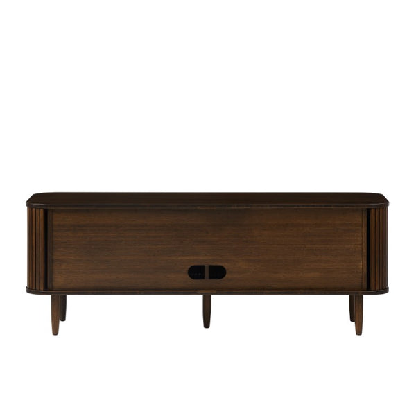 Greenington Carmel Solid Bamboo Console Table with Tambour Doors and Adjustable Shelving GCR008BL