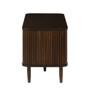 Greenington Carmel Solid Bamboo Console Table with Tambour Doors and Adjustable Shelving GCR008BL