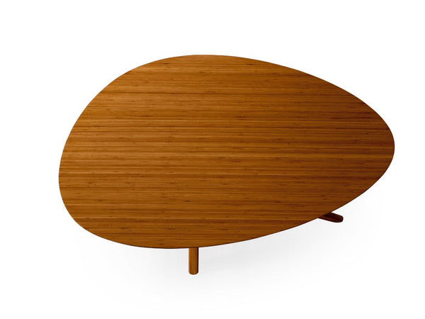 Greenington Rosemary Solid Bamboo Coffee Table Mid-century Scandinavian Style for Modern Living Rooms Amber GCT001AM