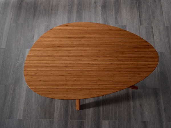 Greenington Rosemary Solid Bamboo Coffee Table Mid-century Scandinavian Style for Modern Living Rooms Amber GCT001AM