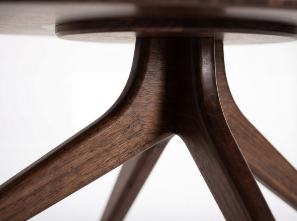 Greenington Rosemary Solid Bamboo Oval Coffee Table Mid-century Sculptural Base for Living Room GCT001BL
