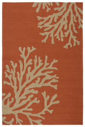 Jaipur Living Jaipur Living Bough Polypropylene Floral Coastal Area Rug for Indoor Outdoor Spaces 3'6" x 5'6" RUG101881