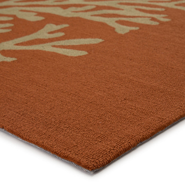 Jaipur Living Jaipur Living Bough Polypropylene Floral Coastal Area Rug for Indoor Outdoor Spaces 3'6" x 5'6" RUG101881