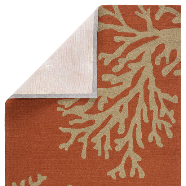 Jaipur Living Jaipur Living Bough Polypropylene Floral Coastal Area Rug for Indoor Outdoor Spaces 3'6" x 5'6" RUG101881
