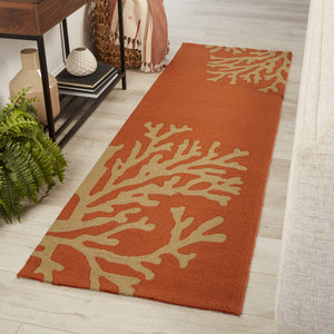 Jaipur Living Jaipur Living Bough Polypropylene Floral Coastal Area Rug for Indoor Outdoor Spaces 2'6" x 8' RUG141308