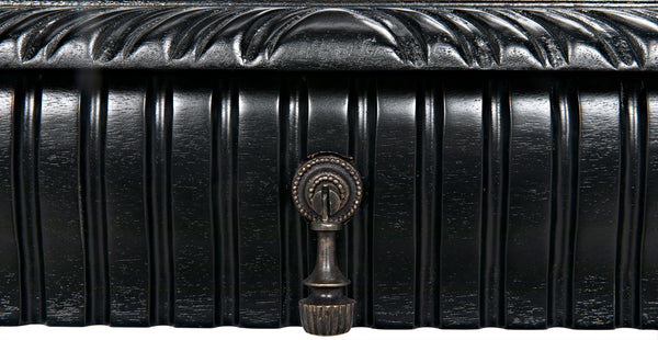 Portuguese Mahogany Writing Desk with Carved Apron Spool Legs and Antique Brass Pull Drawers