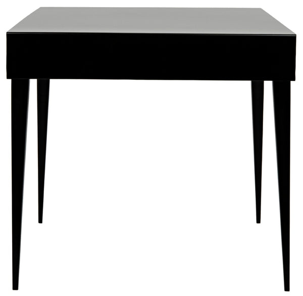 Noir Stiletto Desk - Black Iron Minimalist Design with Sculptural Legs for Modern Workspaces & Interiors GDES153MTB