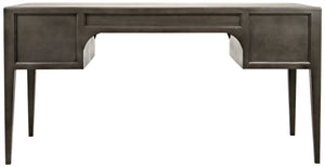 Noir Africa Desk - Elegant Colonial Design with Solid Mahogany, Brass Hardware for Timeless Home Office Style Pale GDES174P