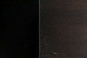 Noir Alvaro Desk: Industrial Black Iron Frame with Warm Ebony Walnut Drawers for Modern Workspaces GDES179MTB