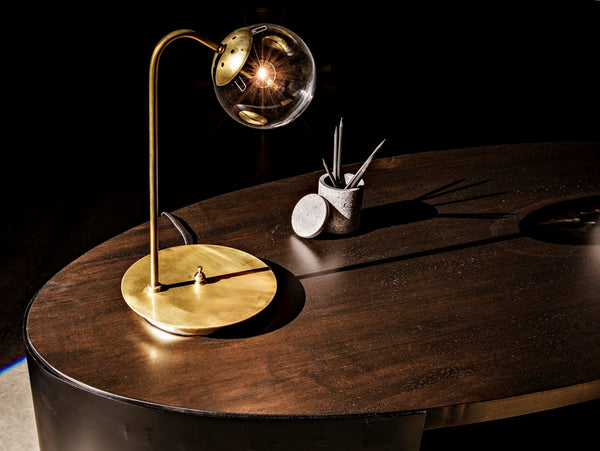 Noir Marigold Desk - Elegant Ebony Walnut & Matte Black Iron for a Modern Home Office Masterpiece! GDES186EB