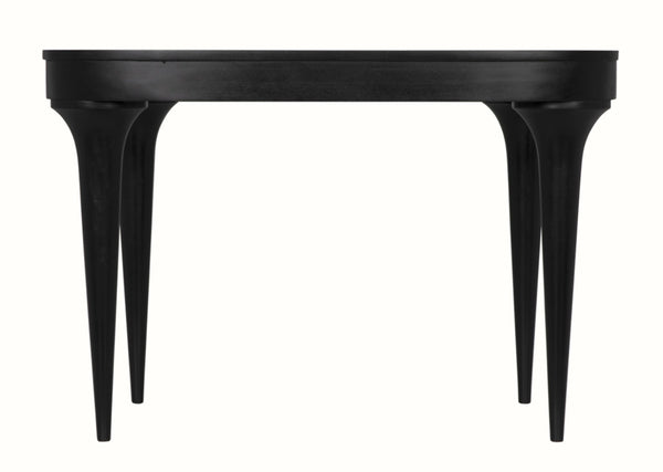 Noir Rennie Desk - Handcrafted Mahogany Beauty with Minimalist Design for Home Office & Studio Spaces GDES198HB