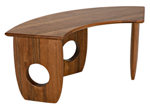 Noir Lobster Desk - Handcrafted Dark Walnut Minimalist Design for Stylish Workspaces & Home Offices GDES199DW