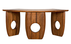 Noir Lobster Desk - Handcrafted Dark Walnut Minimalist Design for Stylish Workspaces & Home Offices GDES199DW