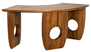 Noir Lobster Desk - Handcrafted Dark Walnut Minimalist Design for Stylish Workspaces & Home Offices GDES199DW