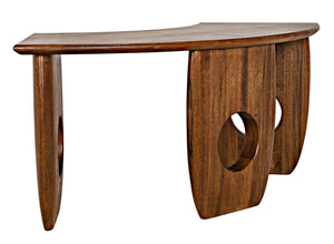 Noir Lobster Desk - Handcrafted Dark Walnut Minimalist Design for Stylish Workspaces & Home Offices GDES199DW