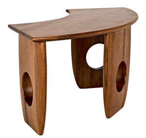 Noir Lobster Desk - Handcrafted Dark Walnut Minimalist Design for Stylish Workspaces & Home Offices GDES199DW