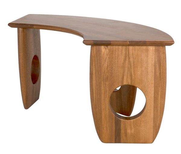 Noir Lobster Desk - Handcrafted Dark Walnut Minimalist Design for Stylish Workspaces & Home Offices GDES199DW