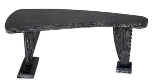 Noir Zigmund Desk - Artisan-Crafted Cinder Black Finish, Spacious Work Surface for Stylish Home Offices GDES201CB