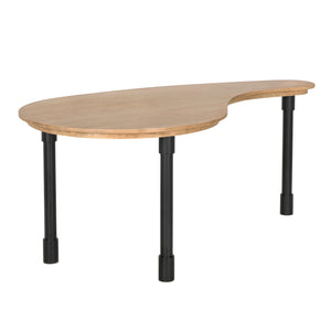 Emory Desk GDES203WO Natural and Matte Black Noir