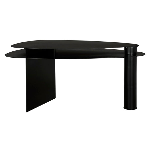 Noir Sita Desk - Industrial Strength Meets Modern Minimalism for a Stylish and Functional Workspace GDES204MTB