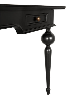 Kingsley Executive Partner Desk Mahogany Brass Hardware Dual Workspace Traditional Study