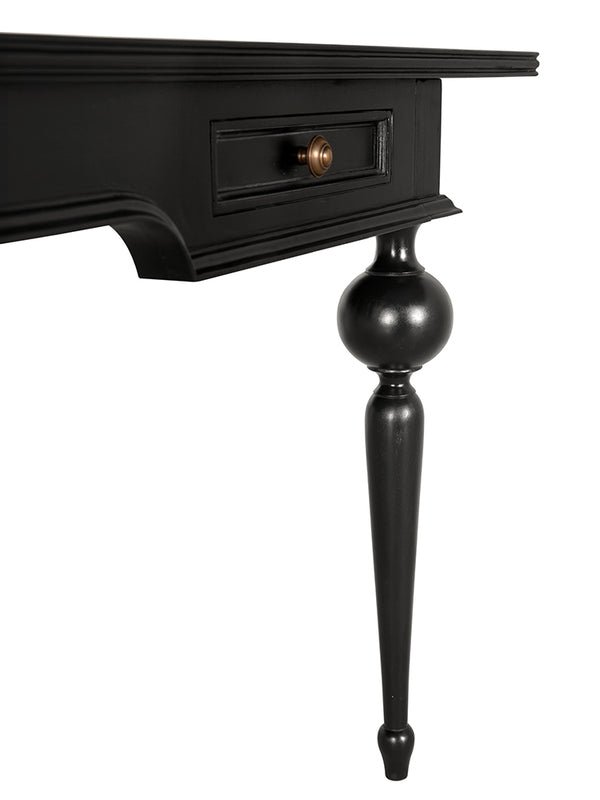 Kingsley Executive Partner Desk Mahogany Brass Hardware Dual Workspace Traditional Study