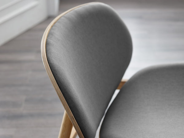 Greenington Danica Mid-century Bamboo Lounge Chair Woven Fabric Seat Eco Friendly Living Room Wheat-Grey GDL0001WHG