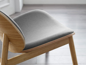 Greenington Danica Mid-century Bamboo Lounge Chair Woven Fabric Seat Eco Friendly Living Room Wheat-Grey GDL0001WHG