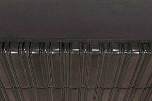 Noir Daryl Dresser: Solid Mahogany with Ribbed Design for a Contemporary Rustic Industrial Touch Pale GDRE164P