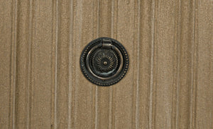 Noir Daryl Dresser: Solid Mahogany with Ribbed Design for a Contemporary Rustic Industrial Touch Weathered GDRE164WEA