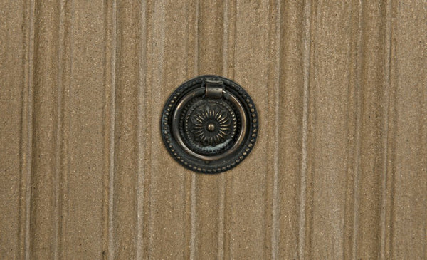 Noir Daryl Dresser: Solid Mahogany with Ribbed Design for a Contemporary Rustic Industrial Touch Weathered GDRE164WEA