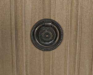 Noir Daryl Dresser: Solid Mahogany with Ribbed Design for a Contemporary Rustic Industrial Touch Weathered GDRE164WEA