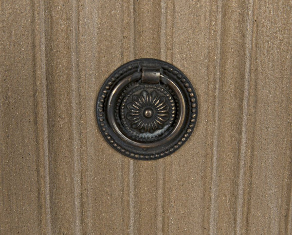 Noir Daryl Dresser: Solid Mahogany with Ribbed Design for a Contemporary Rustic Industrial Touch Weathered GDRE164WEA