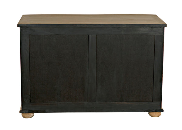 Lauren Solid Mahogany Dresser with Weathered Wash Finish and Brass Pulls for Bedroom