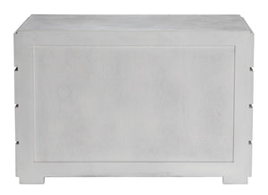 Noir Hofman Dresser - Handcrafted Solid Mahogany with Modern Design, Brass Pulls & Ample Storage Space White Wash GDRE175WH