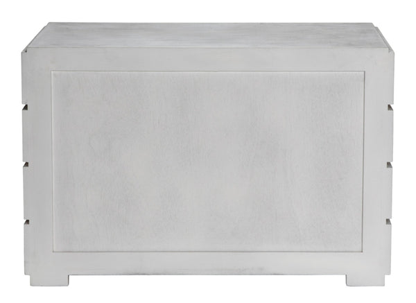 Noir Hofman Dresser - Handcrafted Solid Mahogany with Modern Design, Brass Pulls & Ample Storage Space White Wash GDRE175WH