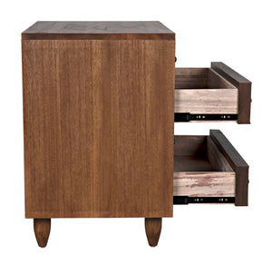 Noir Diamond Chest - Bold Geometric Design with Classic Lines for Timeless Elegance in Any Space Dark Walnut GDRE180DW