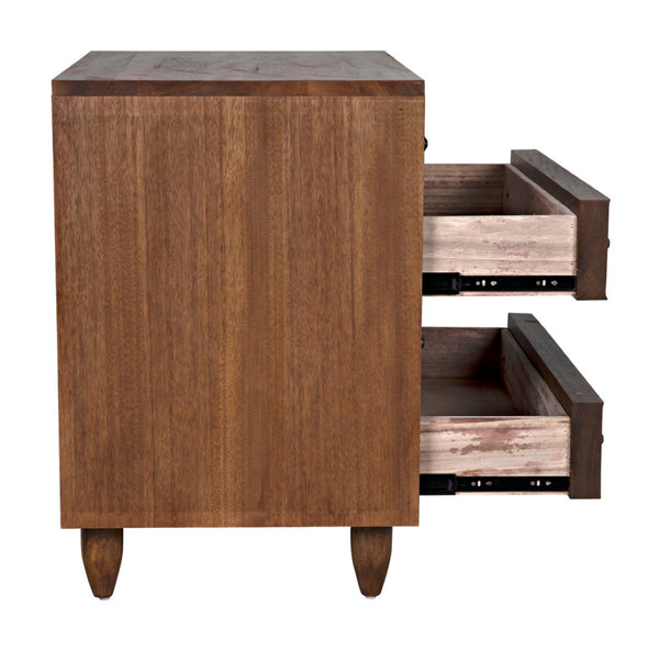 Noir Diamond Chest - Bold Geometric Design with Classic Lines for Timeless Elegance in Any Space Dark Walnut GDRE180DW
