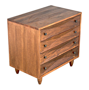 Noir Diamond Chest - Bold Geometric Design with Classic Lines for Timeless Elegance in Any Space Dark Walnut GDRE180DW